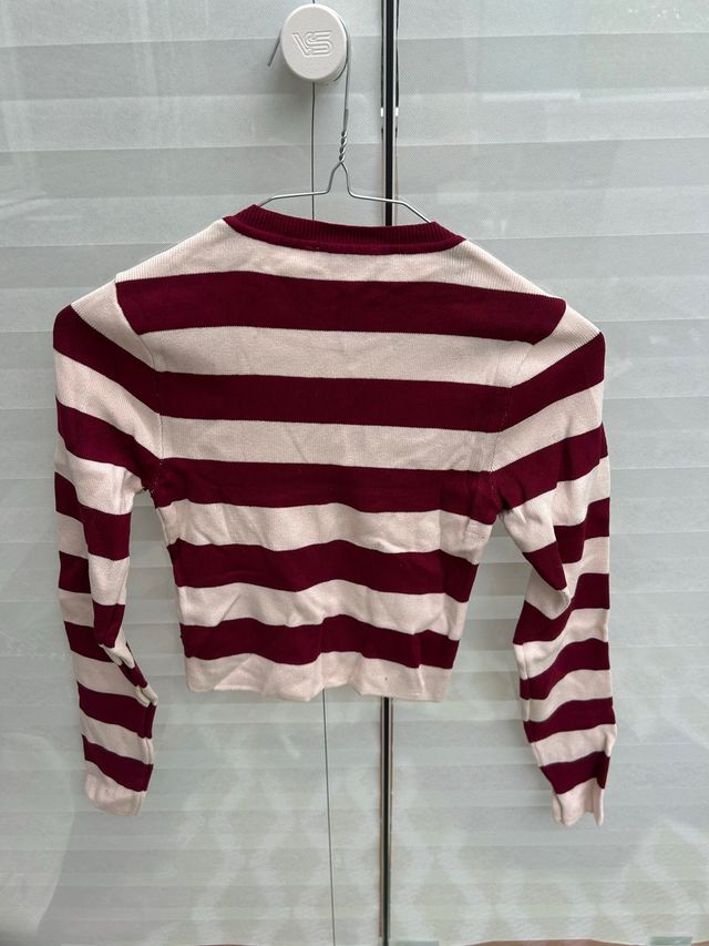 Suéter rayas Zara - Rojo y blanco