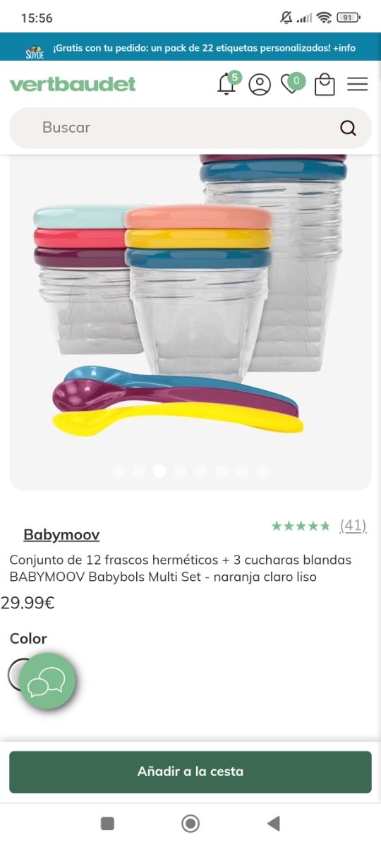 babymoov Babybols: Recipientes+cucharas
