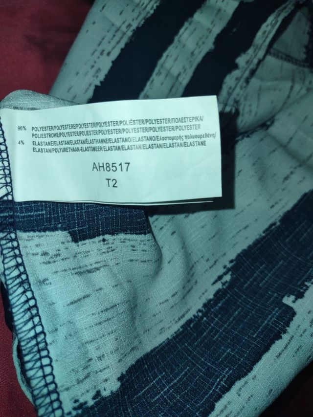 Vestito estivo blu e bianco