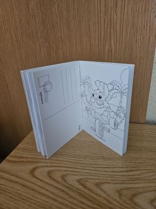 Postales Disney Cachorritos para colorear