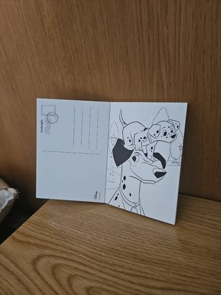 Postales Disney Cachorritos para colorear