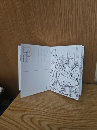 Postales Disney Cachorritos para colorear