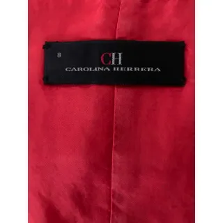 Vestido Carolina Herrera rojo-beige