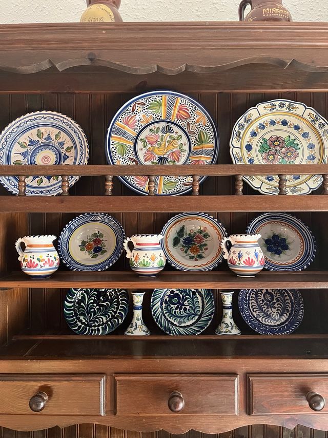 Platos pintados a mano (12 piezas)