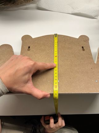 Estanteria infantil oso gris y colgador chaqueta