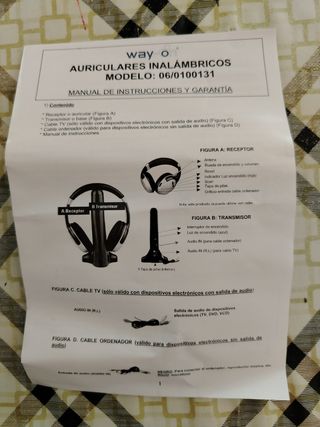 Auriculares inalámbricos  paraTv Way-on