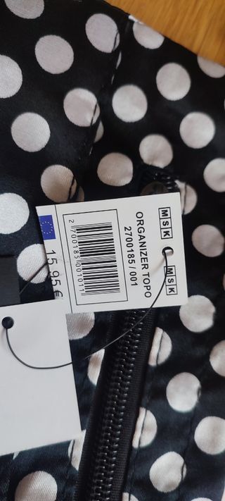 Bolso Misako - puntos blancos. Organizador bolso