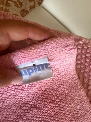 Tappeto bagno rosa in cotone 48x76. cm