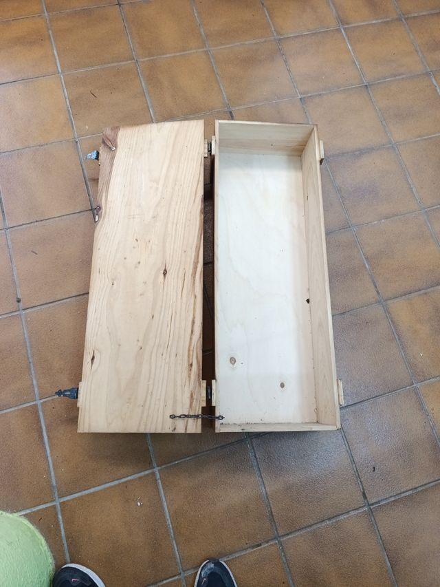 Caja madera vintage - Decoración