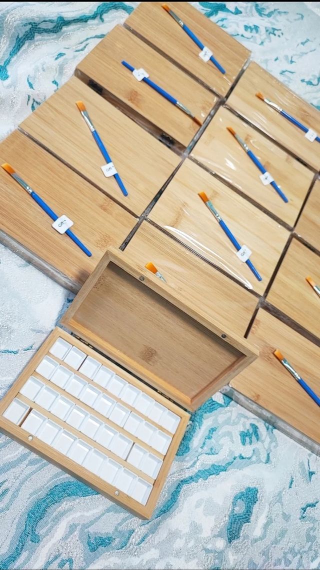 Caja Acuarelas - 30 huecos