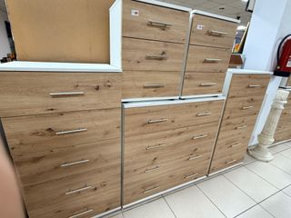 Cajonera 4 cajones - Blanco/Marrón