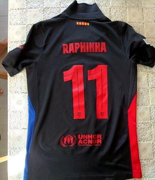 Camiseta y pantaloneta FC Barcelona Raphinha 11. T