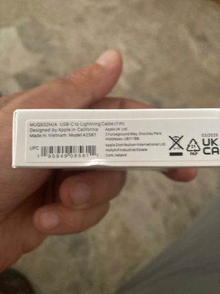 Cable USB-C a Lightning Apple (1m)