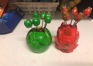 Set 2 porta stuzzichini frutta