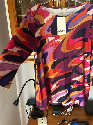 Blusón ADET multicolor talla L