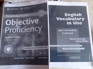 7 Libretas estudio inglés Advance o Upper