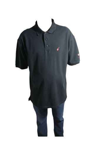 Polo Hard Rock Café vintage negro XXL