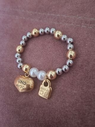 Pulsera Uno de 50 - Dorada y Plateada