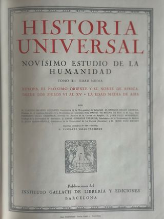 Historia Universal. Novísimo estudio de la Humanid