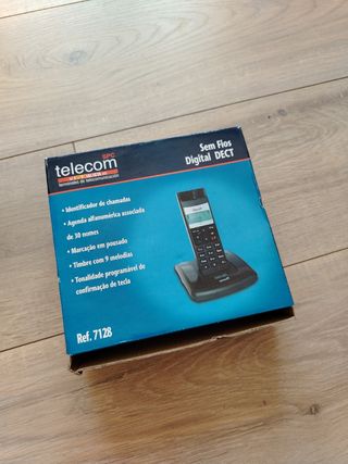 Teléfono inalámbrico Telecom - Negro