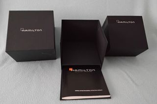 Caja reloj Hamilton negra