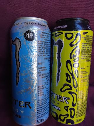 2 Lattine Monster vuote