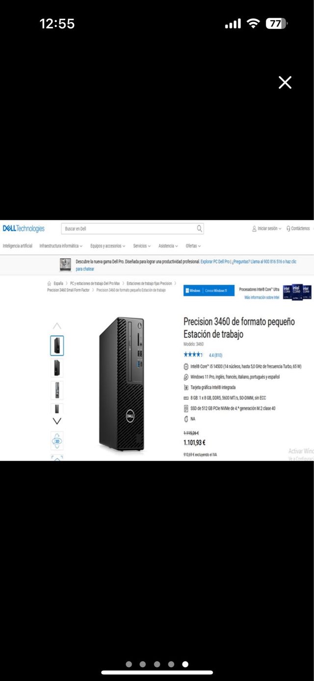 Tastiera e mouse Dell Precision 3460+