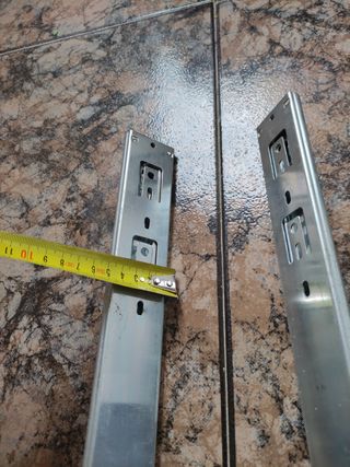 2 rieles deslizantes para cajones