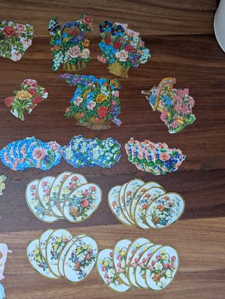 Colección de cromos troquelados ingleses vintage