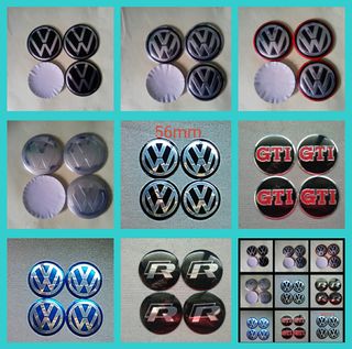 Pegatinas 56mm Volkswagen tapabuje centro rueda 