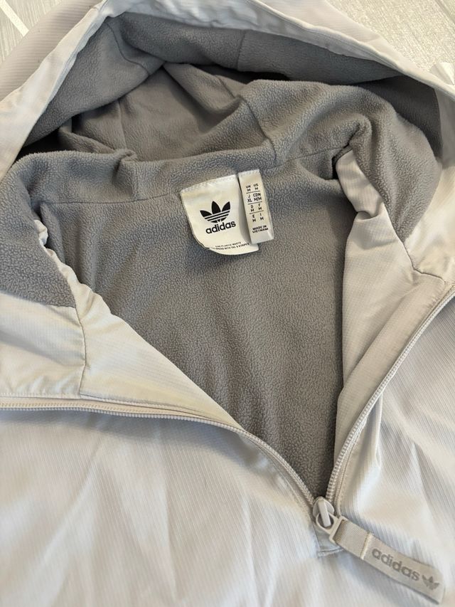 Giacca Adidas Grigia con Cappuccio