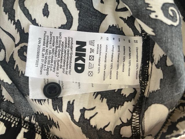 Croc top beige e nero