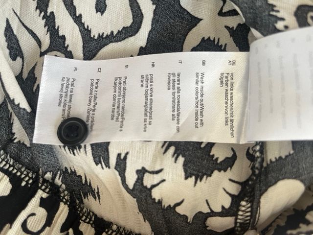 Croc top beige e nero