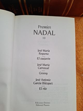 Libro.  Premios Nadal 10