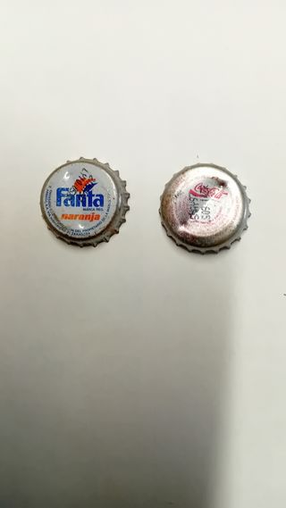 14 Chapas Coca-Cola/1 Fanta/1 comodin-sel.española