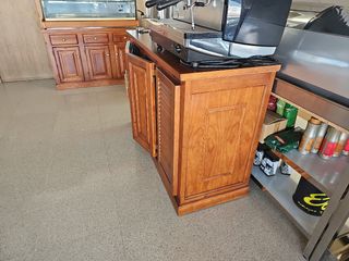 Mueble madera cafetera