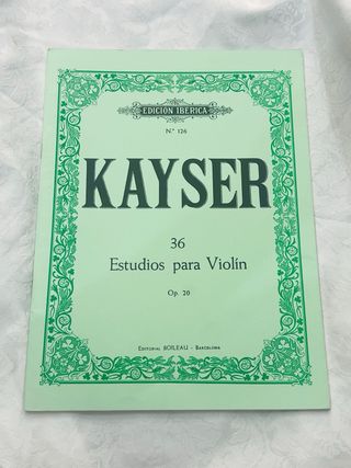 Kayser 36 estudios para violín