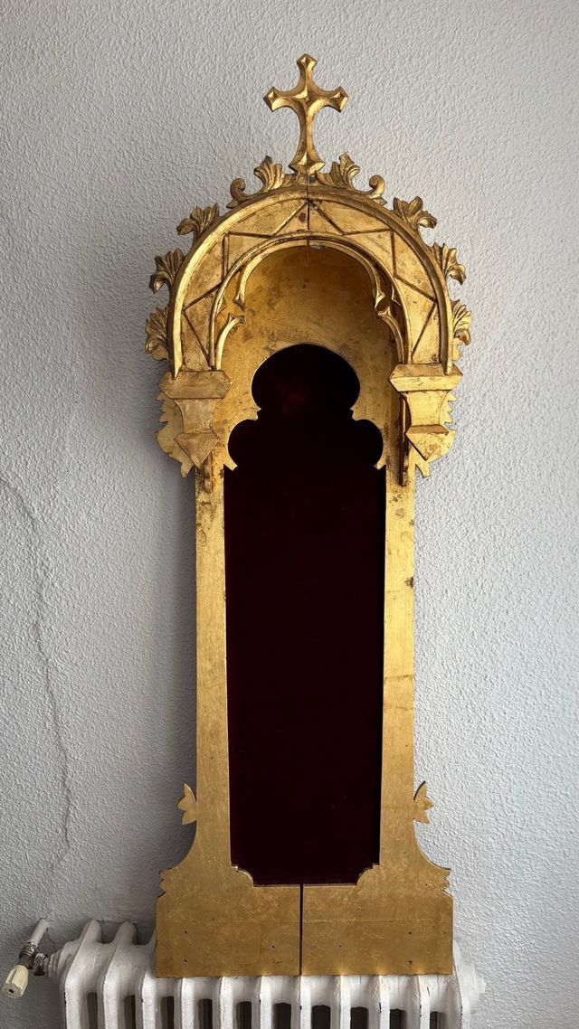 Retablo capilla dorado iglesia - Madera tallada