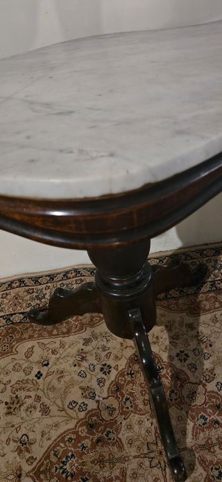 Mesa mármol antigua -  Madera