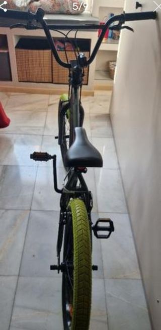 Bicicleta BMX Verde - Ruedas Amarillas