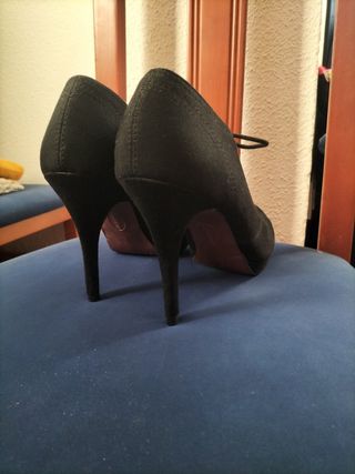 Zapatos tacón negros mujer