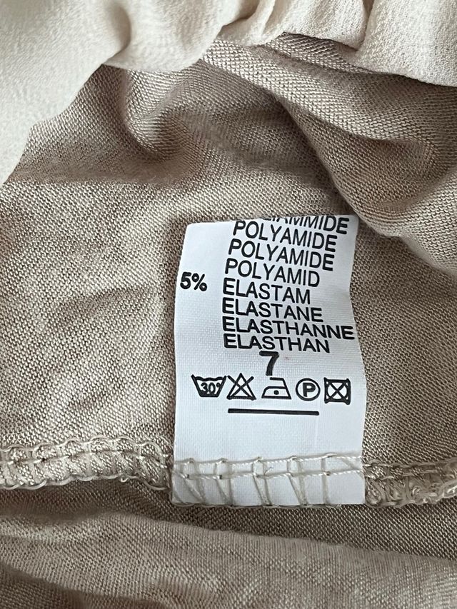 Gonna lunga beige spacco