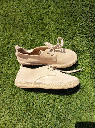 Zapatillas esparto beige niño talla 35