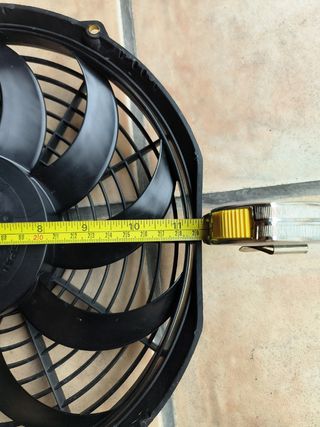 Ventilador SPAL 12V y bote agua audi a4