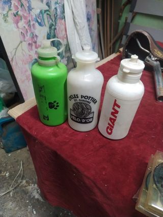 3 Bidones ciclismo vintage