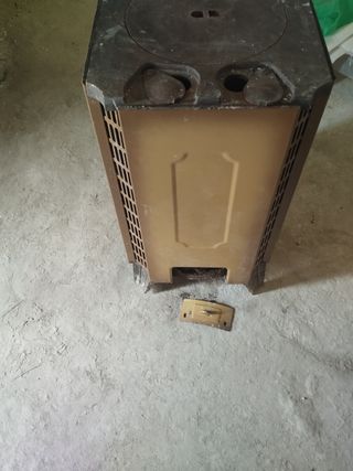 Estufa leña hierro fundido