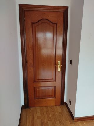 Puerta interior madera maciza