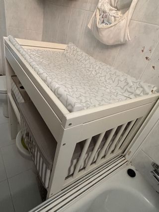 Cambiador bebé blanco