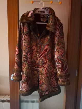 Abrigo vintage multicolor