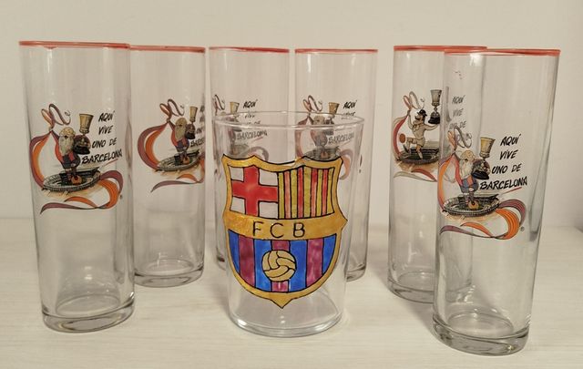 Vasos FC Barcelona (6 unidades)